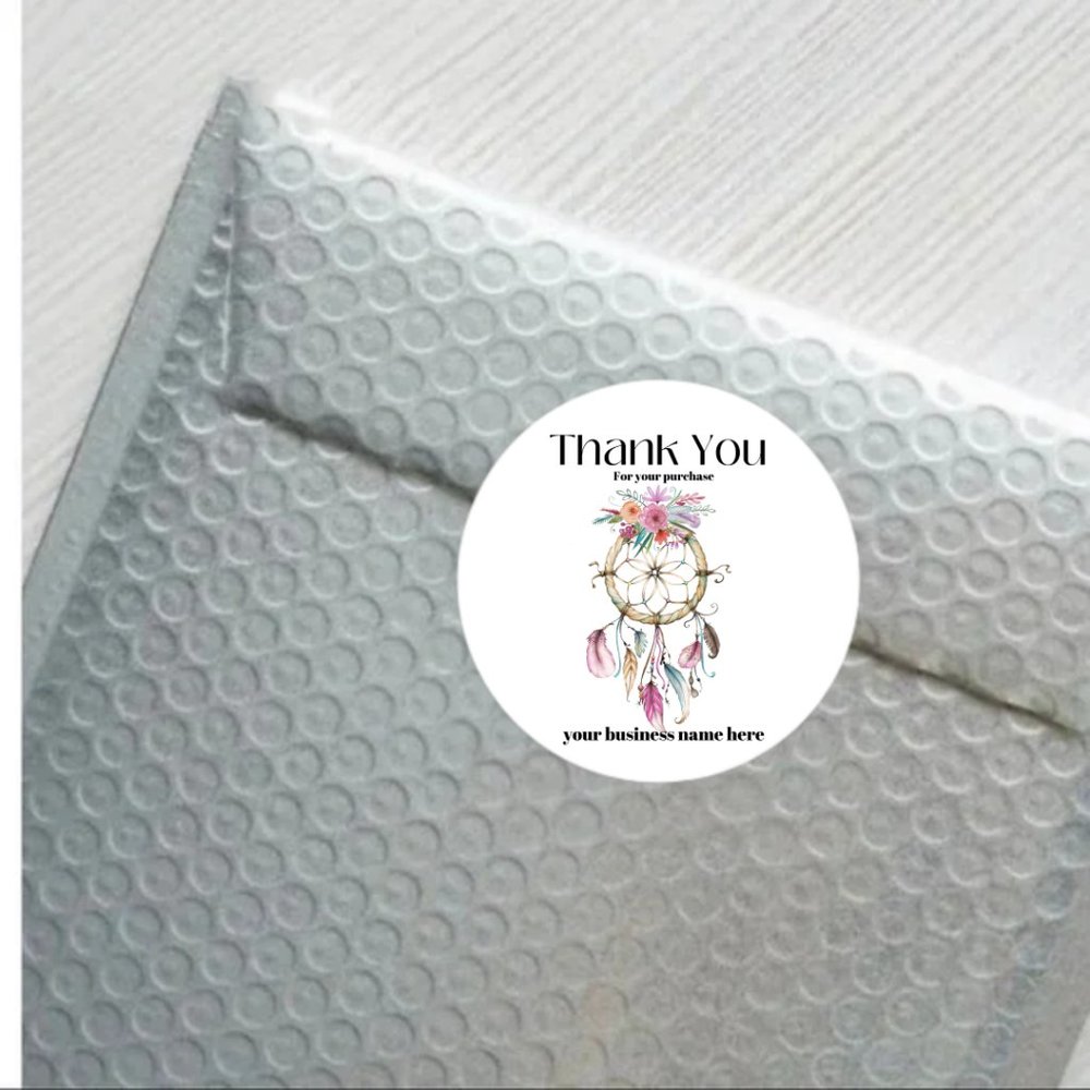 100ct Thank You Sticker - Picture 2 of 12